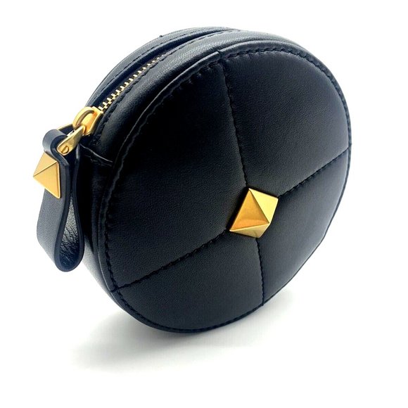 Valentino Garavani Roman Stud Leather Round Crossbody Bag - Picture 1 of 10